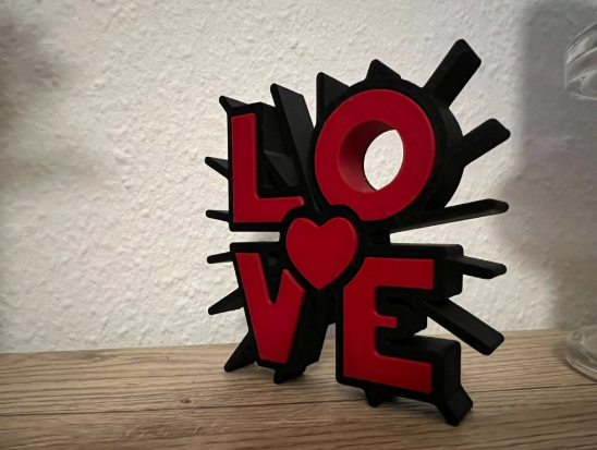 Love Deco — 3D printed by Moon Studio 3D